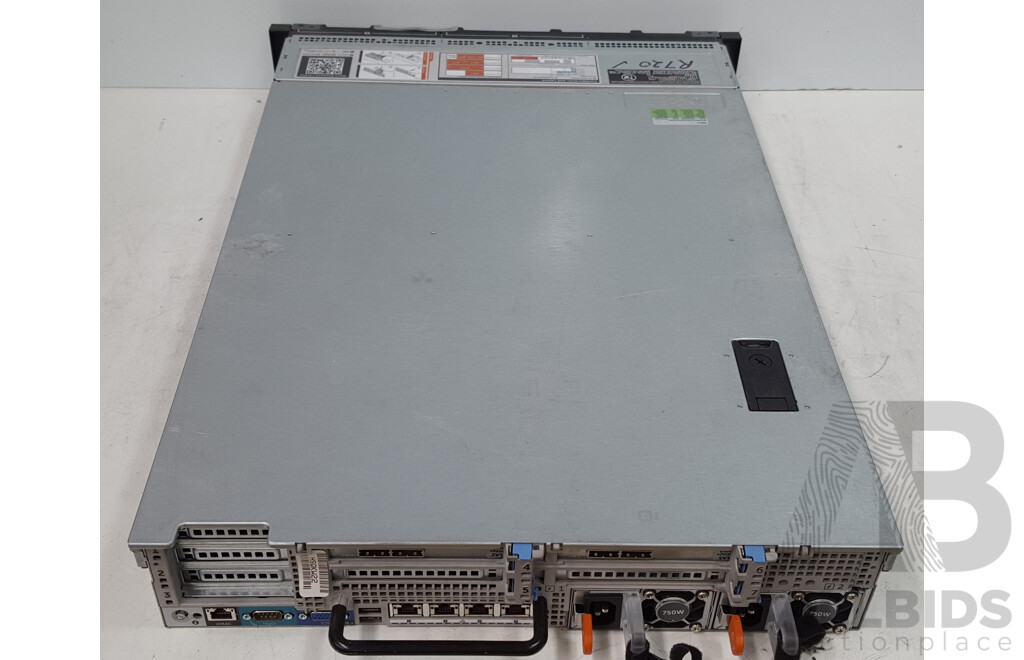 Dell PowerEdge R720 Dual Intel Xeon (E5-2630 v2) 2.60GHz-3.10GHz 6-Core CPU 2RU Server w/ 128GB DDR3