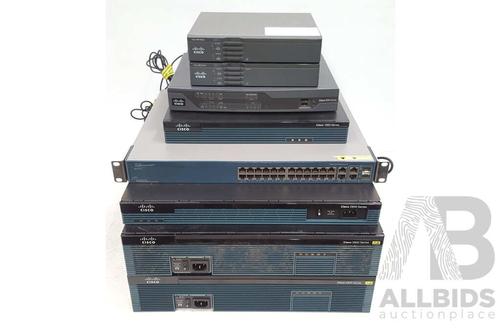 Cisco Assorted Networking Appliances - Lot of Eight