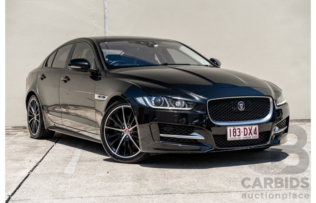 12/2015 Jaguar XE 25t R-Sport 4d Sedan Ultimate Black Metallic Turbo 2.0L