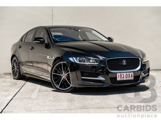 12/2015 Jaguar XE 25t R-Sport 4d Sedan Ultimate Black Metallic Turbo 2.0L