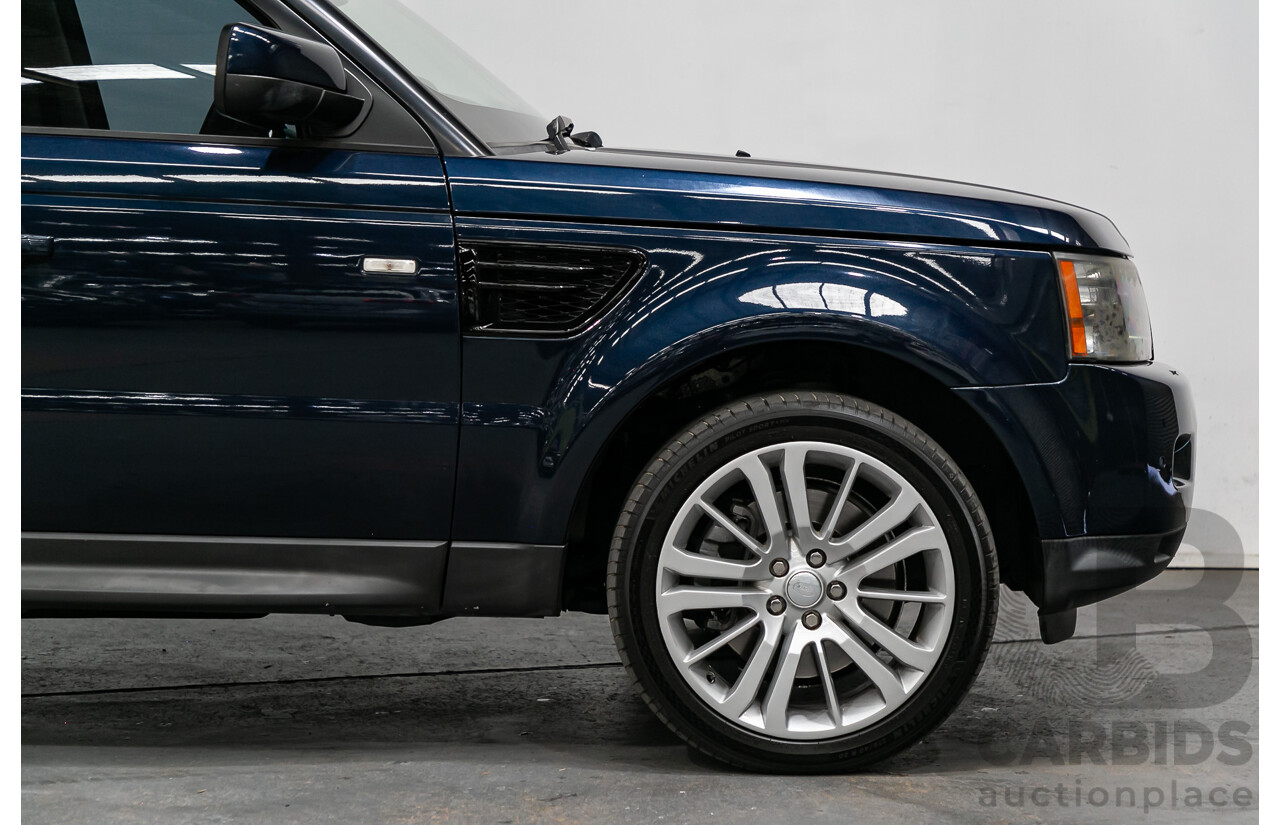 6/2011 Land Rover Range Rover Sport 3.0 TDV6 Luxury (4x4) MY11 4d Wagon Buckingham Blue Metallic Turbo Diesel V6 3.0L