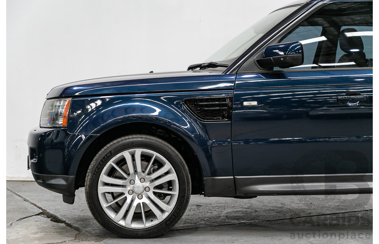 6/2011 Land Rover Range Rover Sport 3.0 TDV6 Luxury (4x4) MY11 4d Wagon Buckingham Blue Metallic Turbo Diesel V6 3.0L