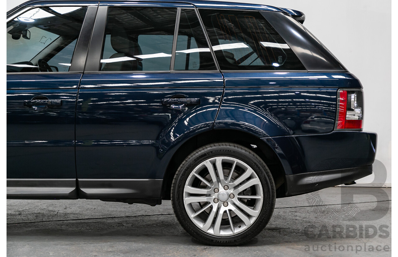 6/2011 Land Rover Range Rover Sport 3.0 TDV6 Luxury (4x4) MY11 4d Wagon Buckingham Blue Metallic Turbo Diesel V6 3.0L