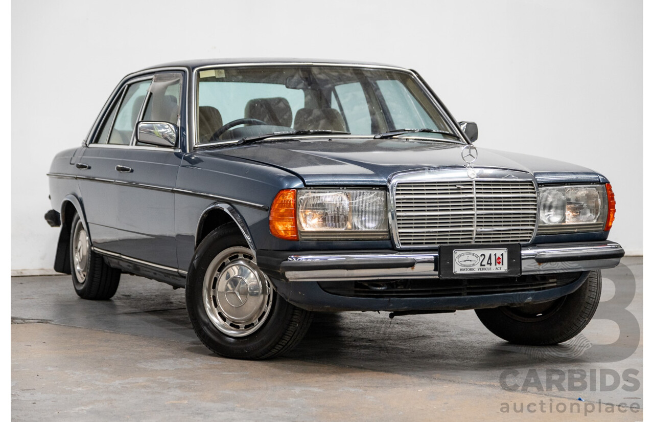 7/1984 Mercedes Benz 230 E W123 4d Sedan Blue 2.3L