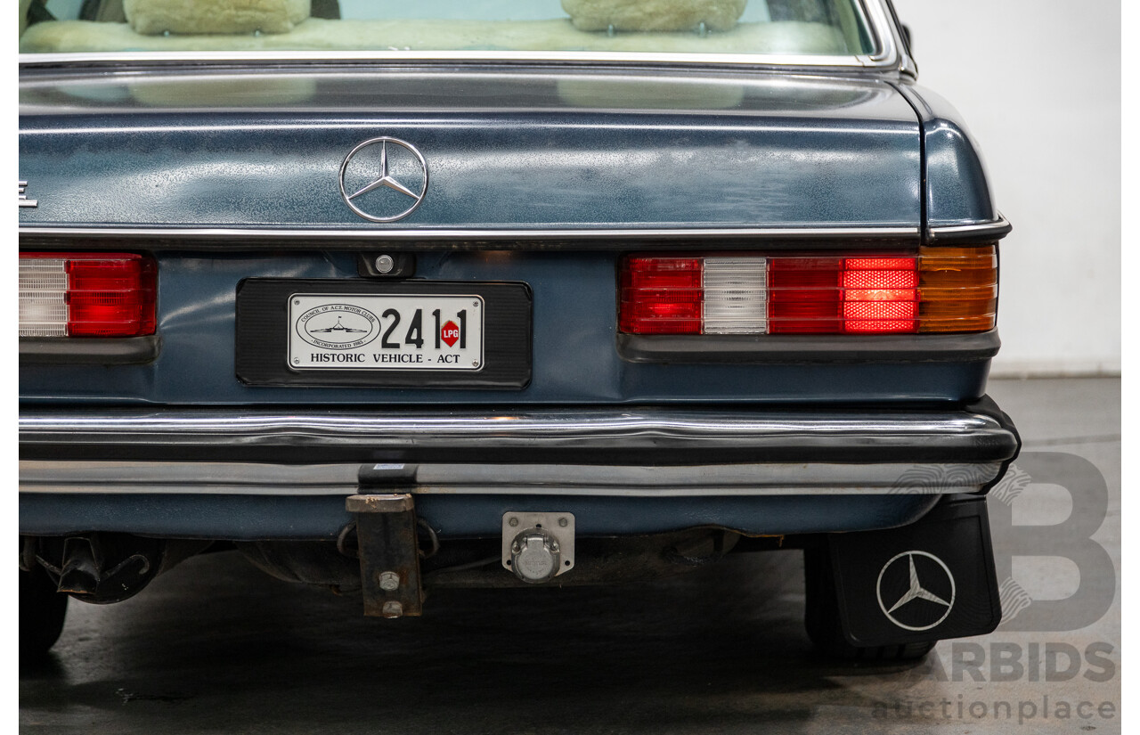 7/1984 Mercedes Benz 230 E W123 4d Sedan Blue 2.3L