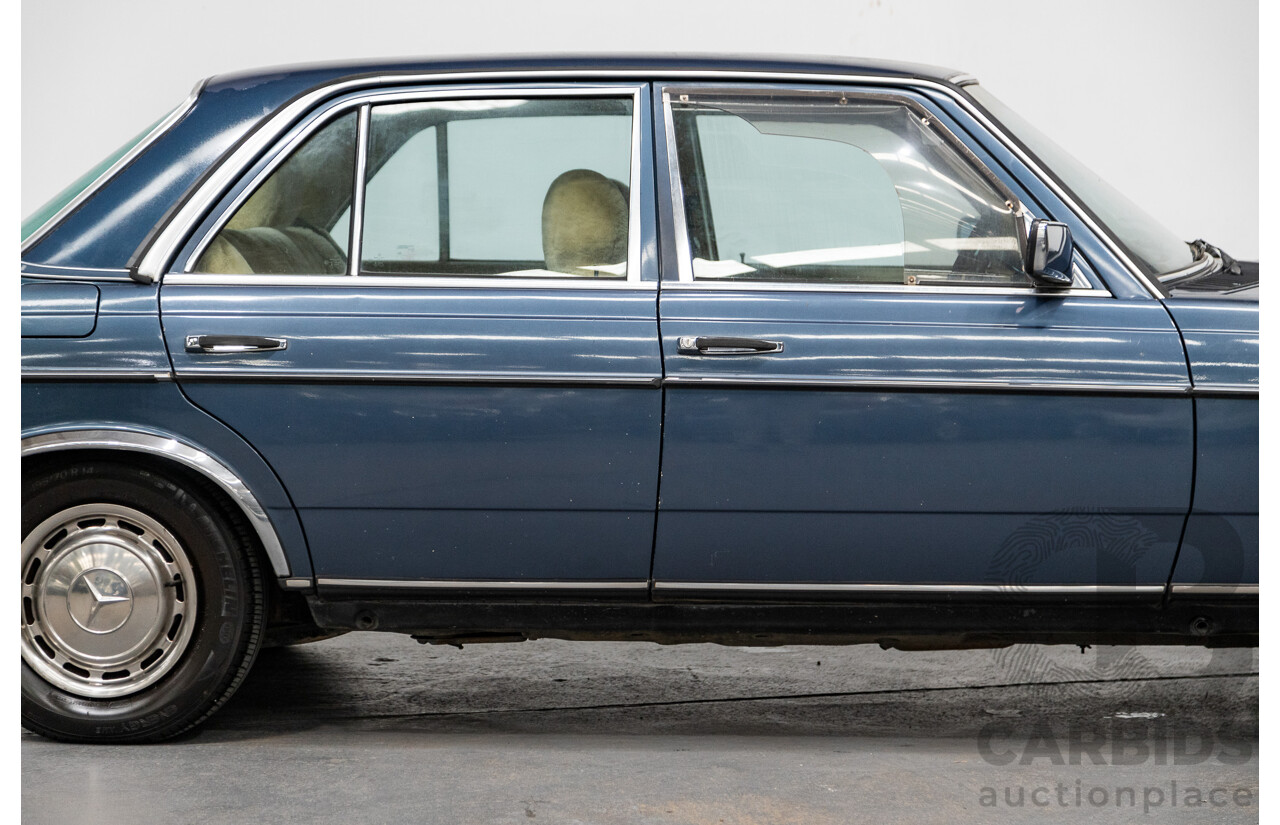 7/1984 Mercedes Benz 230 E W123 4d Sedan Blue 2.3L