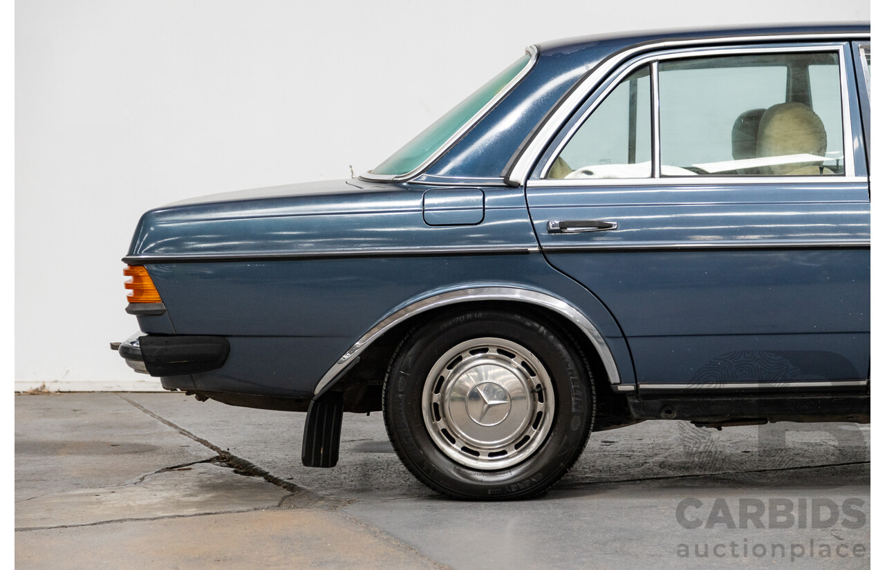 7/1984 Mercedes Benz 230 E W123 4d Sedan Blue 2.3L