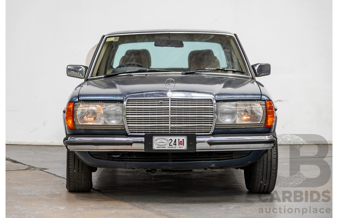 7/1984 Mercedes Benz 230 E W123 4d Sedan Blue 2.3L