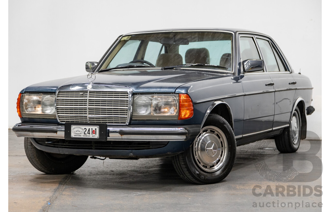 7/1984 Mercedes Benz 230 E W123 4d Sedan Blue 2.3L