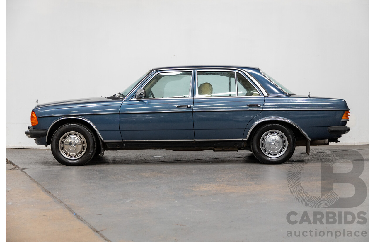 7/1984 Mercedes Benz 230 E W123 4d Sedan Blue 2.3L