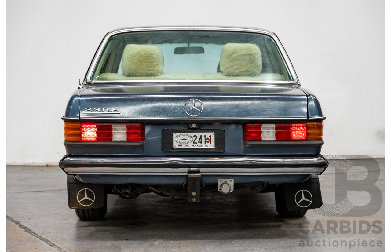 7/1984 Mercedes Benz 230 E W123 4d Sedan Blue 2.3L