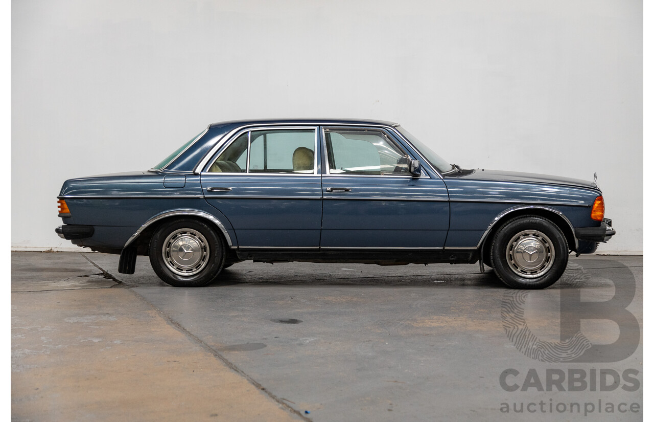 7/1984 Mercedes Benz 230 E W123 4d Sedan Blue 2.3L