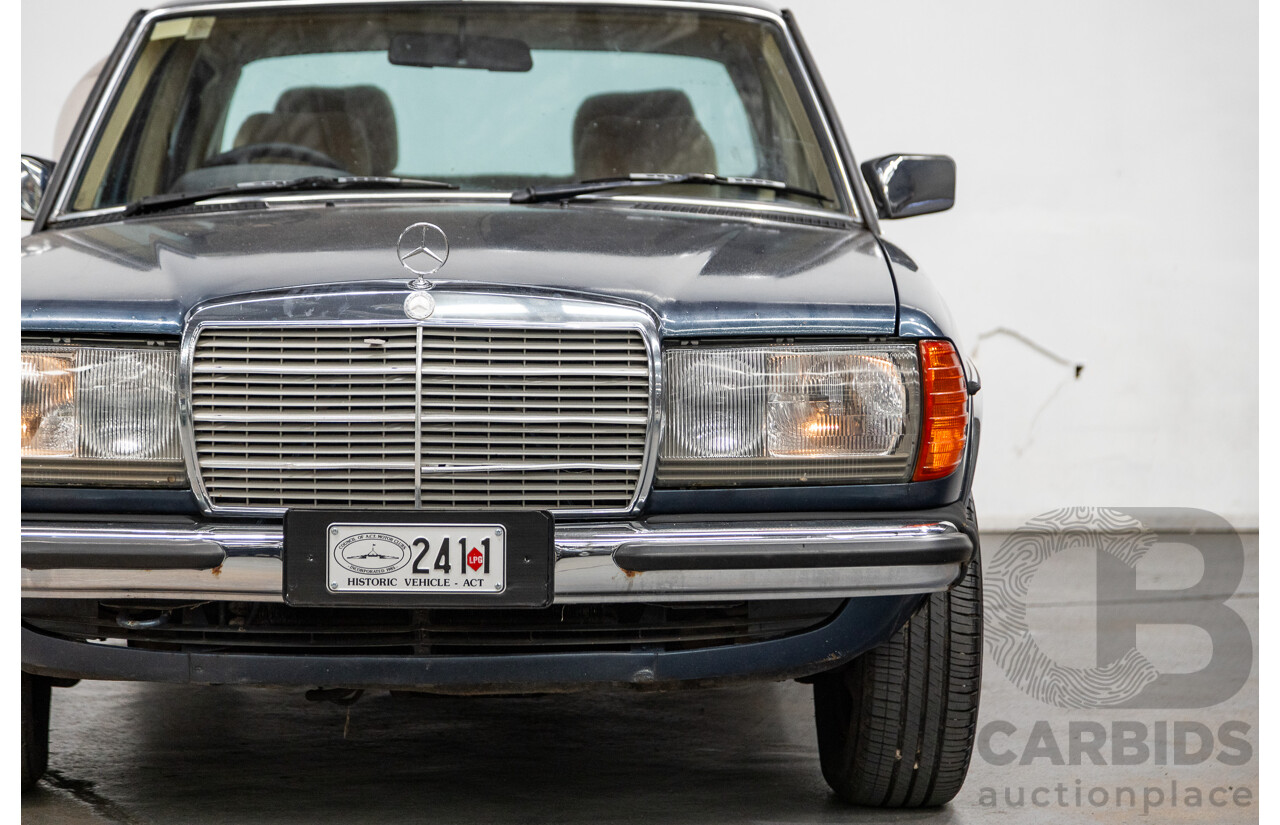 7/1984 Mercedes Benz 230 E W123 4d Sedan Blue 2.3L