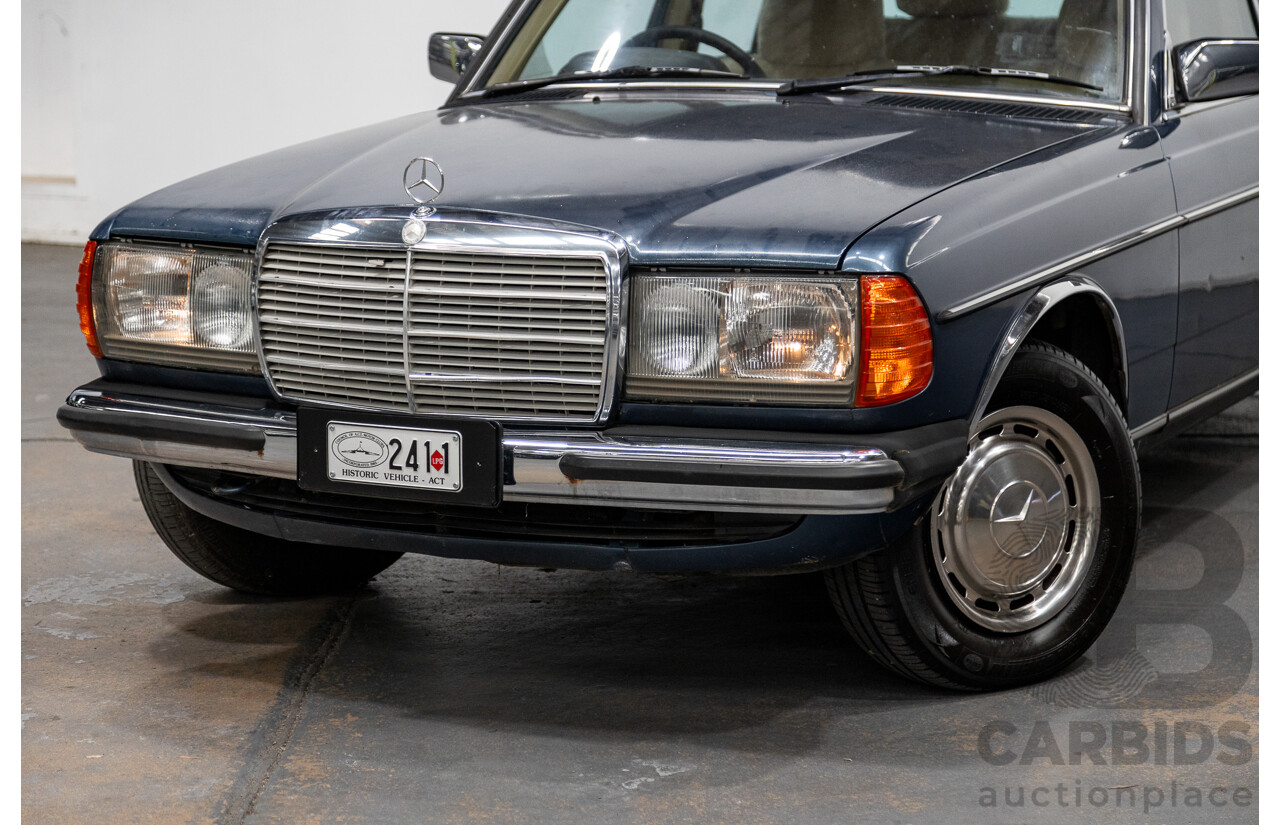 7/1984 Mercedes Benz 230 E W123 4d Sedan Blue 2.3L