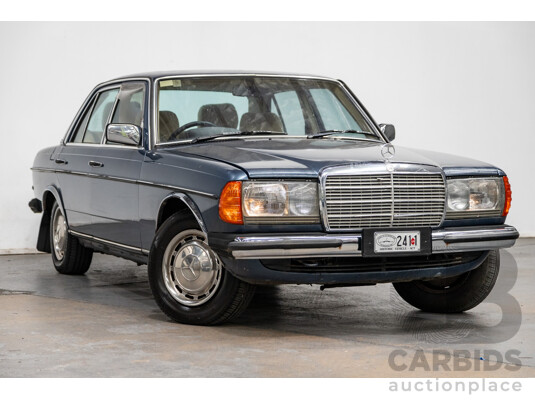 7/1984 Mercedes Benz 230 E W123 4d Sedan Blue 2.3L