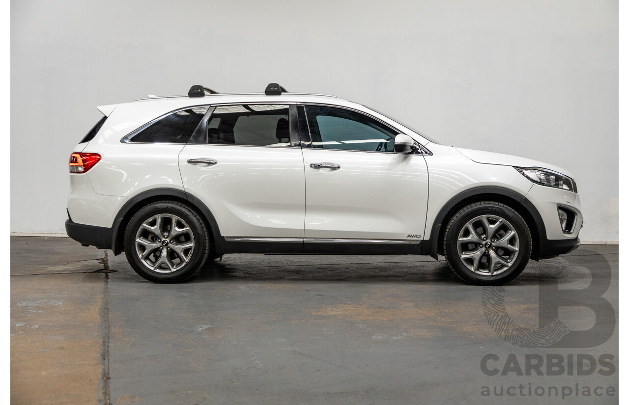 7/2015 Kia Sorento Platinum (4x4) UM 4d Wagon White Turbo Diesel 2.2L - 7 Seater