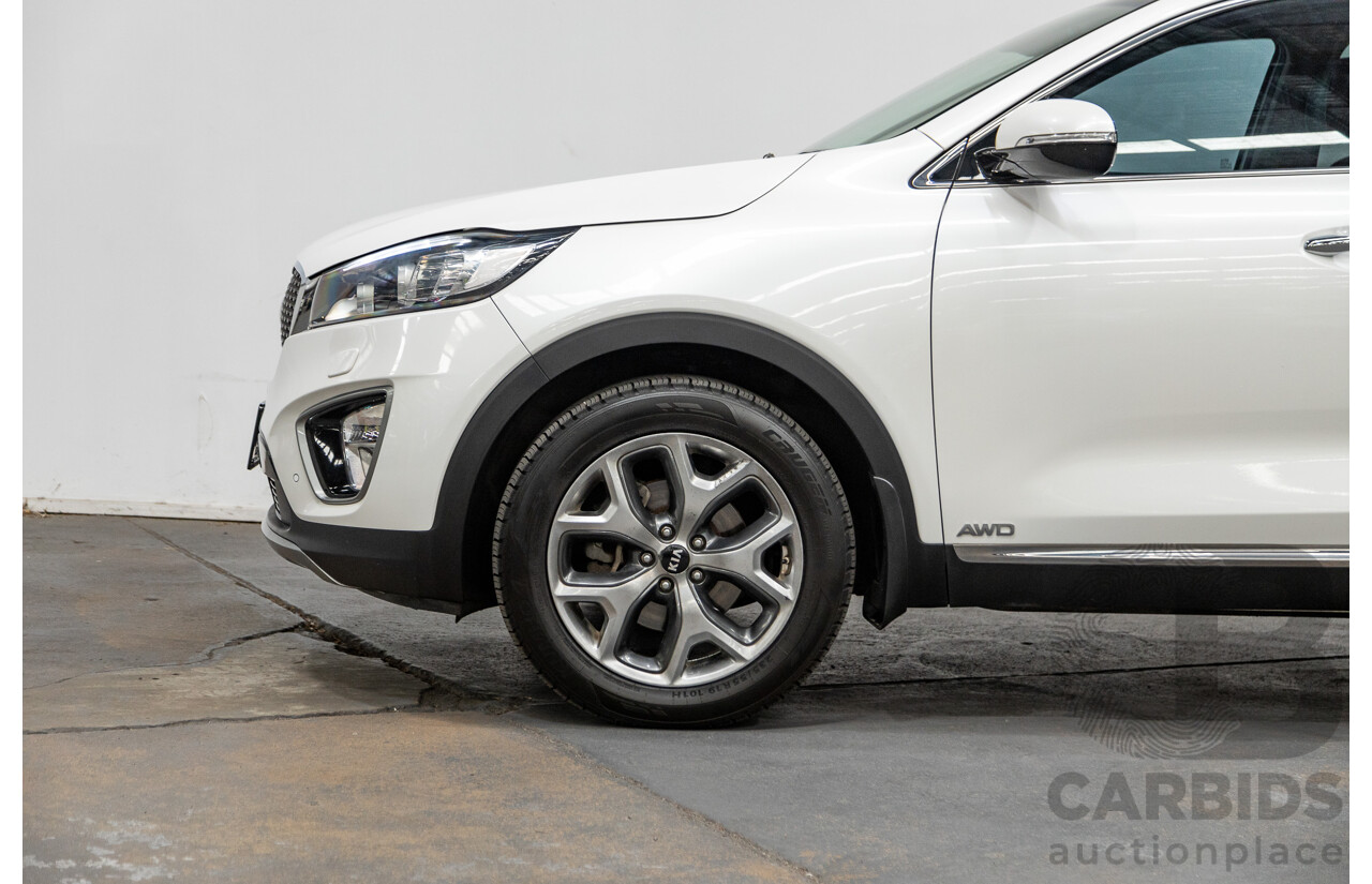 7/2015 Kia Sorento Platinum (4x4) UM 4d Wagon White Turbo Diesel 2.2L - 7 Seater