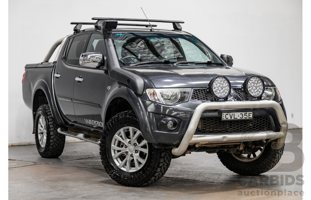 12/2014 Mitsubishi Triton GLX-R (4x4) MN MY15 Double Cab Utility Charcoal Grey Turbo Diesel 2.5L