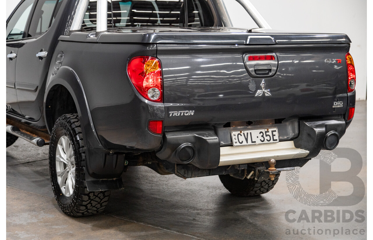 12/2014 Mitsubishi Triton GLX-R (4x4) MN MY15 Double Cab Utility Charcoal Grey Turbo Diesel 2.5L