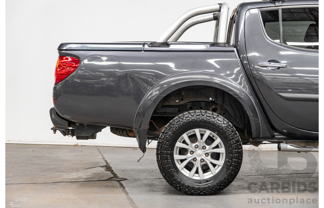 12/2014 Mitsubishi Triton GLX-R (4x4) MN MY15 Double Cab Utility Charcoal Grey Turbo Diesel 2.5L