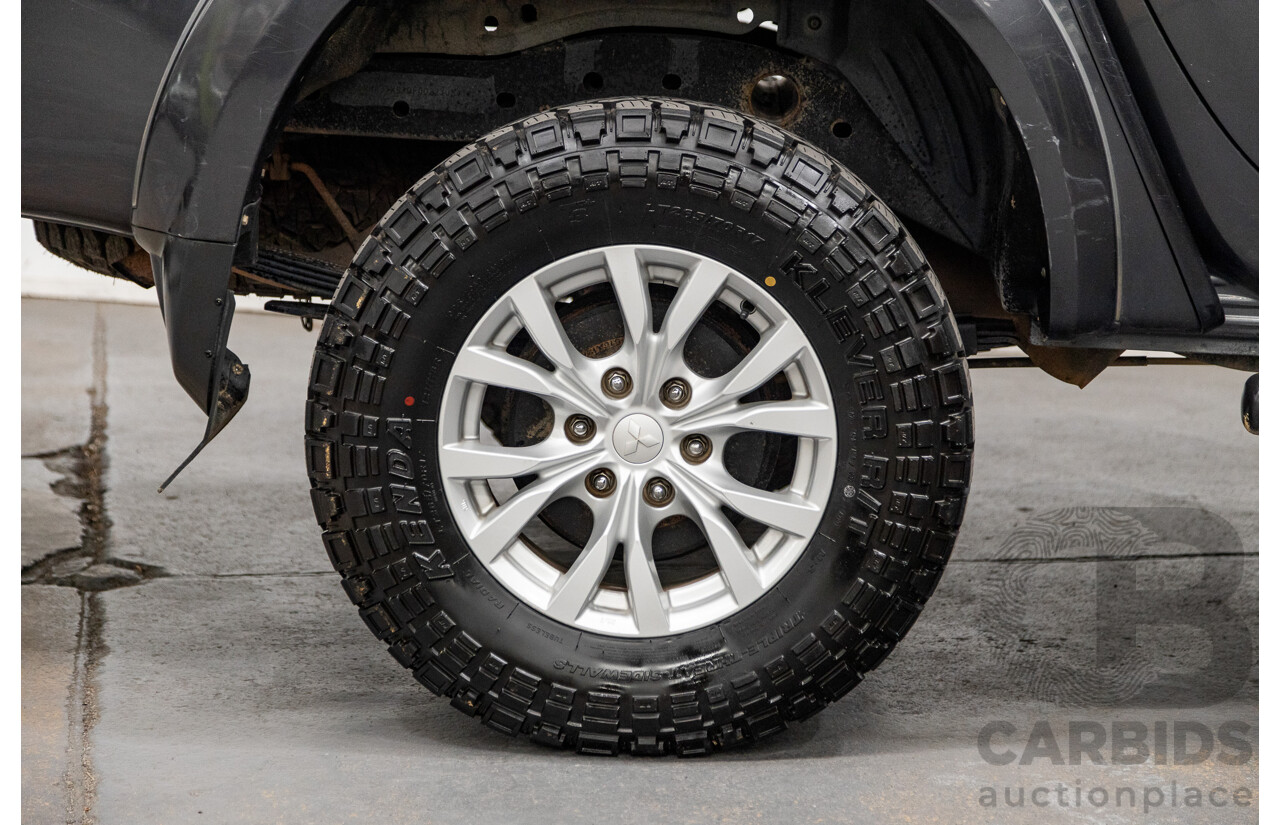 12/2014 Mitsubishi Triton GLX-R (4x4) MN MY15 Double Cab Utility Charcoal Grey Turbo Diesel 2.5L