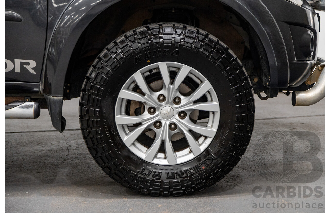 12/2014 Mitsubishi Triton GLX-R (4x4) MN MY15 Double Cab Utility Charcoal Grey Turbo Diesel 2.5L