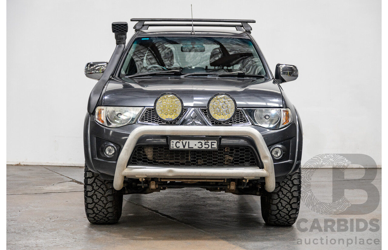 12/2014 Mitsubishi Triton GLX-R (4x4) MN MY15 Double Cab Utility Charcoal Grey Turbo Diesel 2.5L