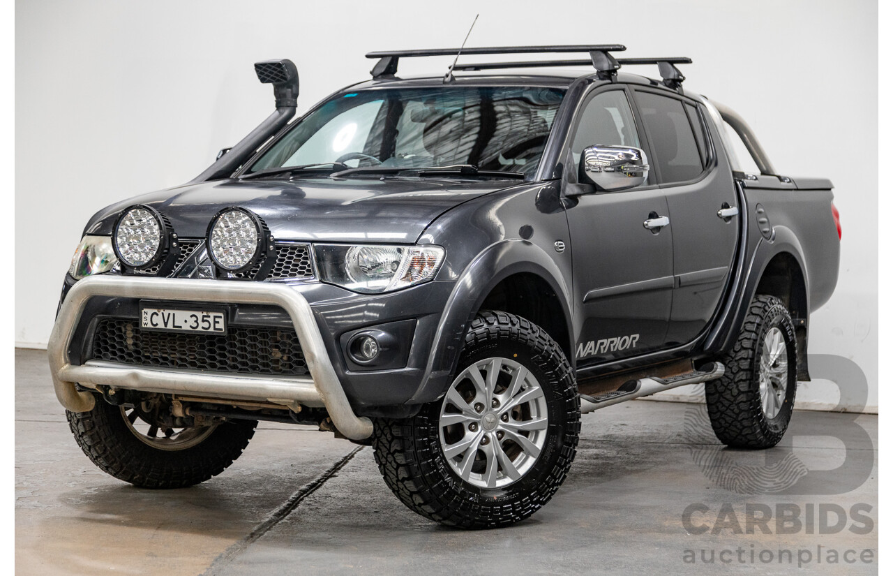 12/2014 Mitsubishi Triton GLX-R (4x4) MN MY15 Double Cab Utility Charcoal Grey Turbo Diesel 2.5L