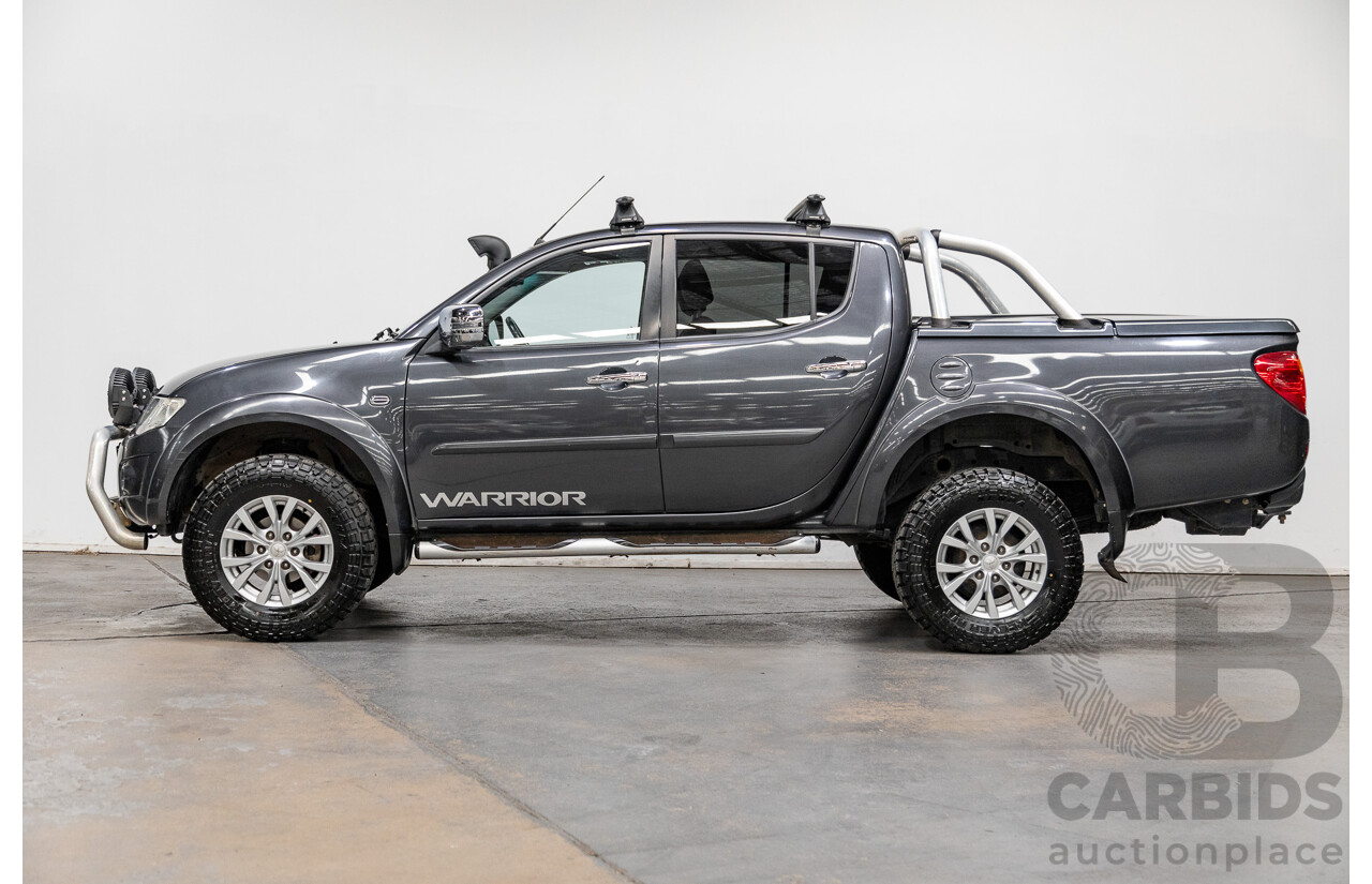 12/2014 Mitsubishi Triton GLX-R (4x4) MN MY15 Double Cab Utility Charcoal Grey Turbo Diesel 2.5L