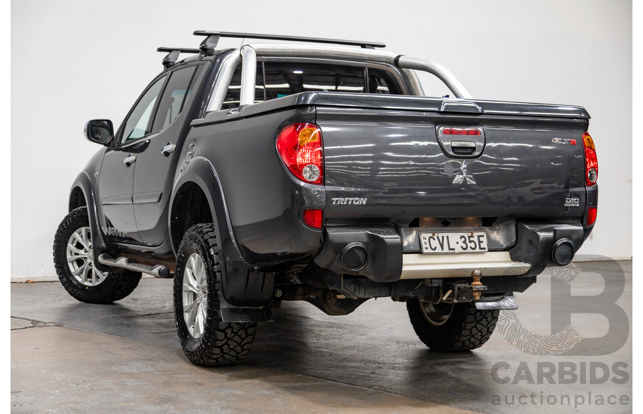 12/2014 Mitsubishi Triton GLX-R (4x4) MN MY15 Double Cab Utility Charcoal Grey Turbo Diesel 2.5L