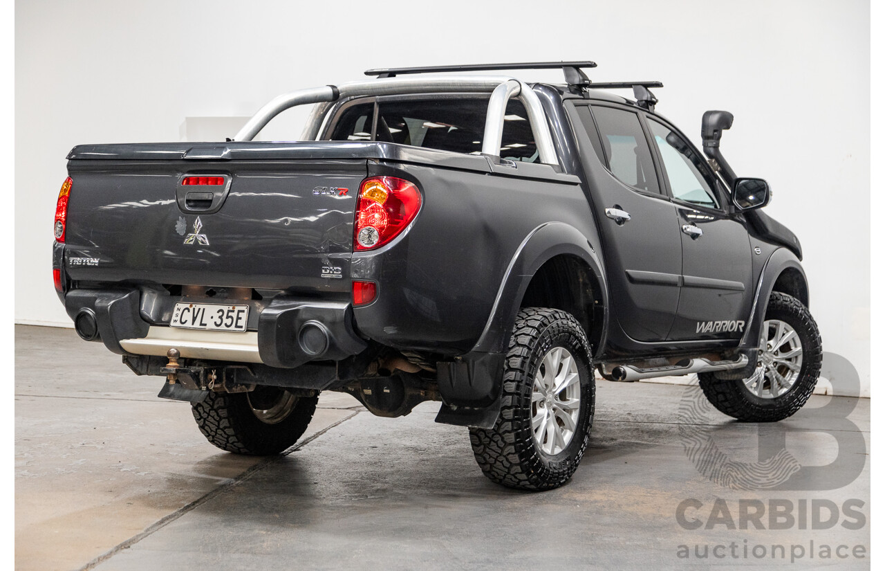 12/2014 Mitsubishi Triton GLX-R (4x4) MN MY15 Double Cab Utility Charcoal Grey Turbo Diesel 2.5L