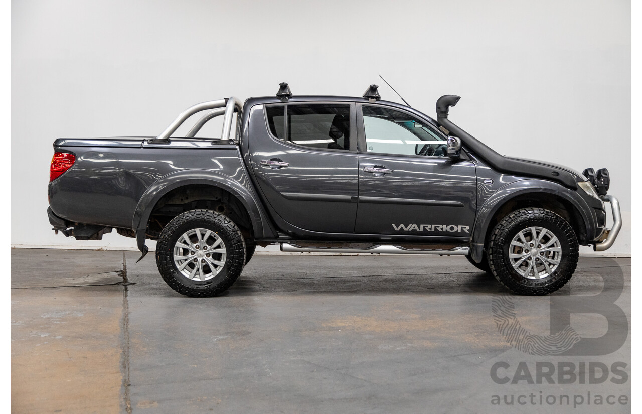 12/2014 Mitsubishi Triton GLX-R (4x4) MN MY15 Double Cab Utility Charcoal Grey Turbo Diesel 2.5L