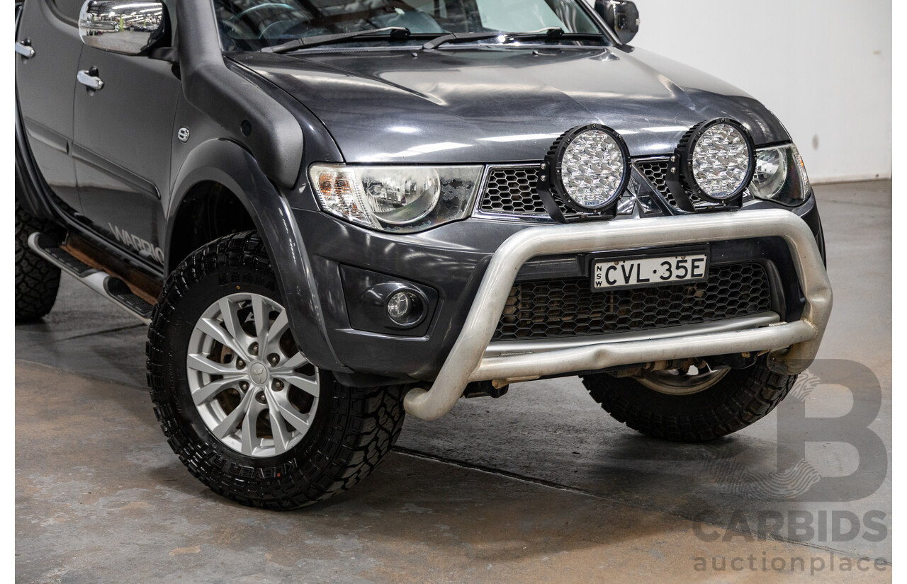 12/2014 Mitsubishi Triton GLX-R (4x4) MN MY15 Double Cab Utility Charcoal Grey Turbo Diesel 2.5L