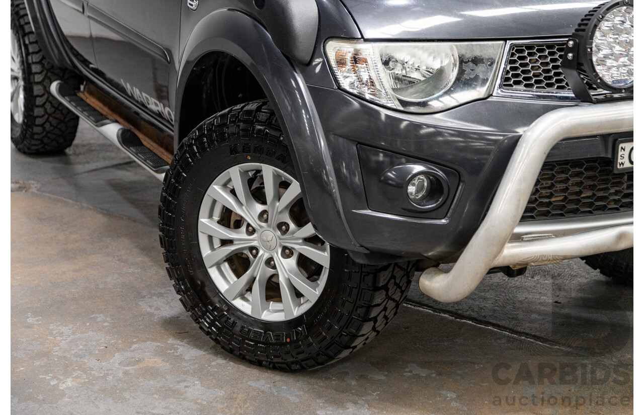 12/2014 Mitsubishi Triton GLX-R (4x4) MN MY15 Double Cab Utility Charcoal Grey Turbo Diesel 2.5L