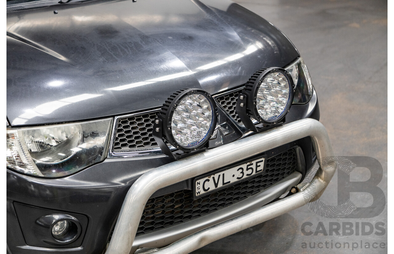 12/2014 Mitsubishi Triton GLX-R (4x4) MN MY15 Double Cab Utility Charcoal Grey Turbo Diesel 2.5L