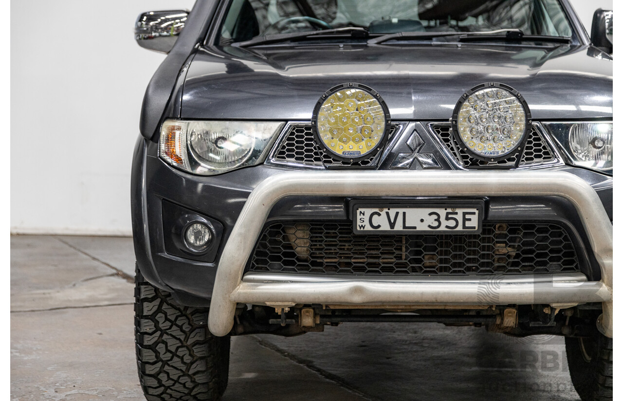 12/2014 Mitsubishi Triton GLX-R (4x4) MN MY15 Double Cab Utility Charcoal Grey Turbo Diesel 2.5L