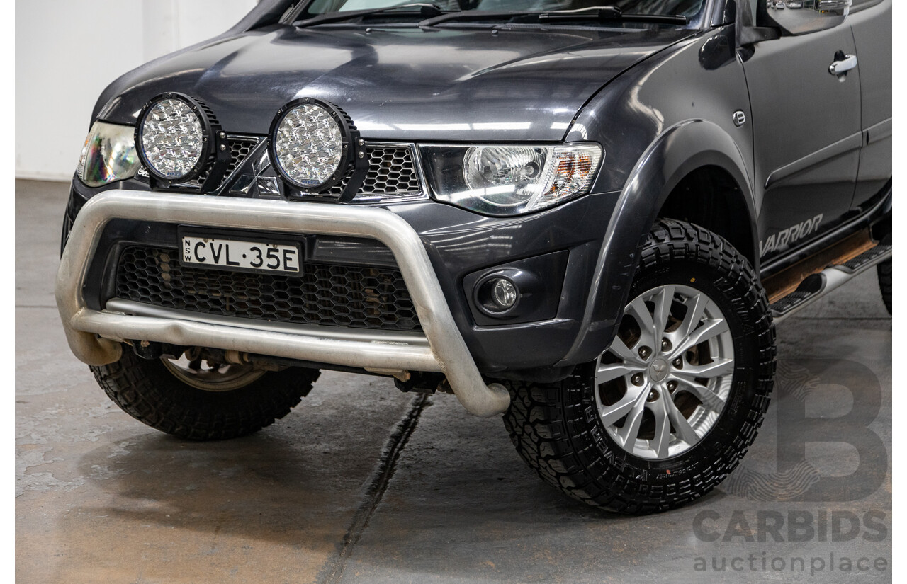 12/2014 Mitsubishi Triton GLX-R (4x4) MN MY15 Double Cab Utility Charcoal Grey Turbo Diesel 2.5L