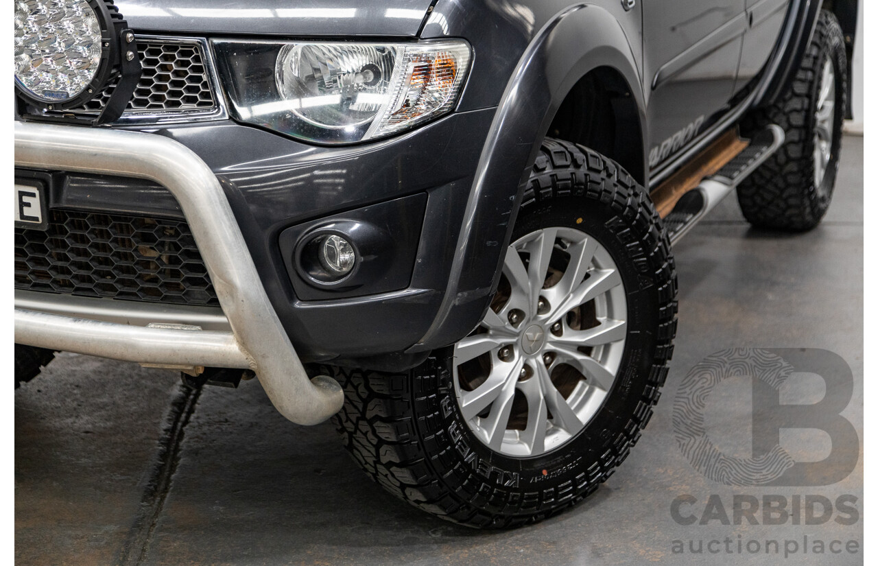 12/2014 Mitsubishi Triton GLX-R (4x4) MN MY15 Double Cab Utility Charcoal Grey Turbo Diesel 2.5L