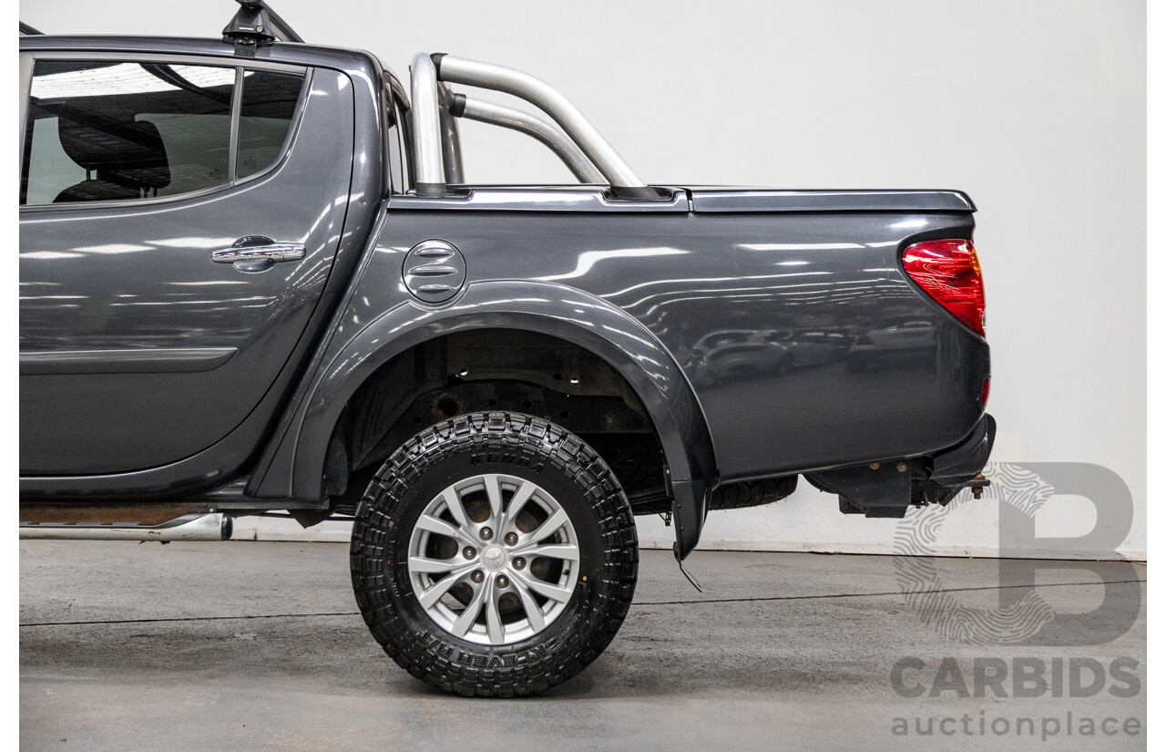 12/2014 Mitsubishi Triton GLX-R (4x4) MN MY15 Double Cab Utility Charcoal Grey Turbo Diesel 2.5L