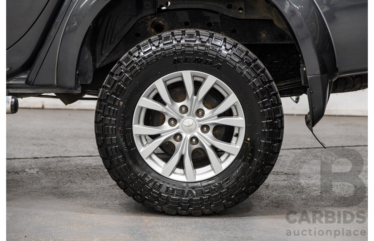 12/2014 Mitsubishi Triton GLX-R (4x4) MN MY15 Double Cab Utility Charcoal Grey Turbo Diesel 2.5L