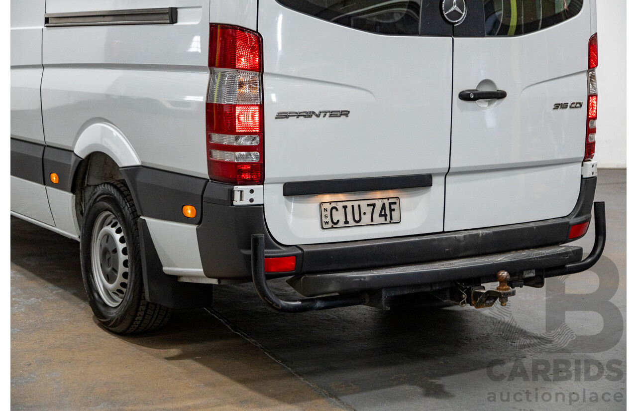 10/2013 Mercedes Benz Sprinter 316CDI LWB NCV3 MY14 2d Van Arctic White Turbo Diesel 2.1L