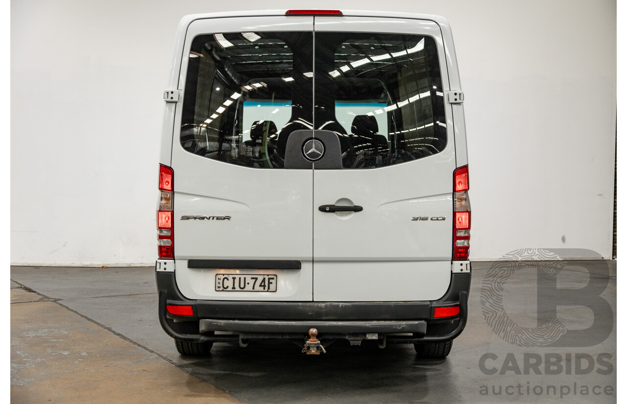 10/2013 Mercedes Benz Sprinter 316CDI LWB NCV3 MY14 2d Van Arctic White Turbo Diesel 2.1L