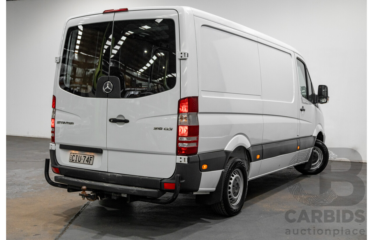 10/2013 Mercedes Benz Sprinter 316CDI LWB NCV3 MY14 2d Van Arctic White Turbo Diesel 2.1L