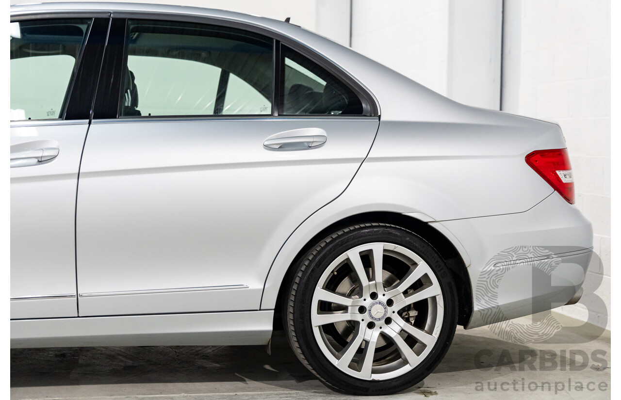 8/2013 Mercedes-Benz C250 CDI Avantgarde BE W204 MY13 4d Sedan Iridium Silver Metallic Turbo Diesel 2.1L