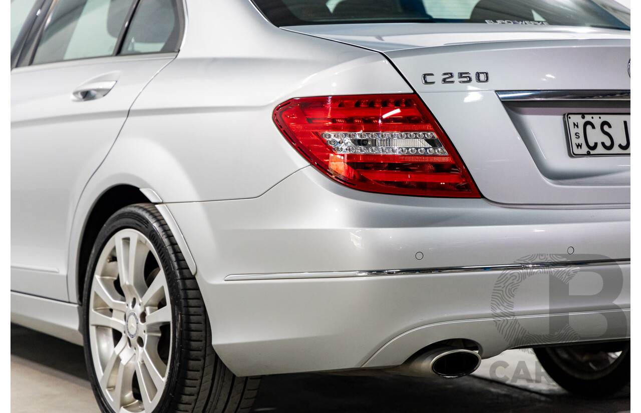 8/2013 Mercedes-Benz C250 CDI Avantgarde BE W204 MY13 4d Sedan Iridium Silver Metallic Turbo Diesel 2.1L