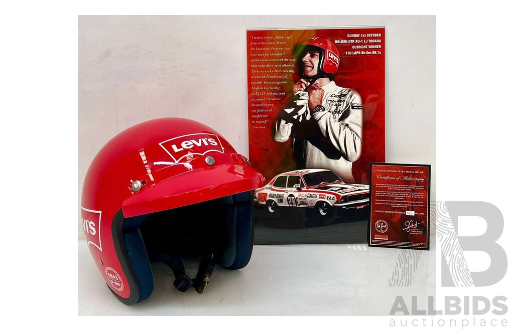 Peter Brock Limited Edition Replica Racing Helmet