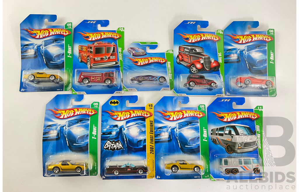 Collection of 2000's Boxed Diecast Hot Wheels Including Treasure Hunt and First Edition