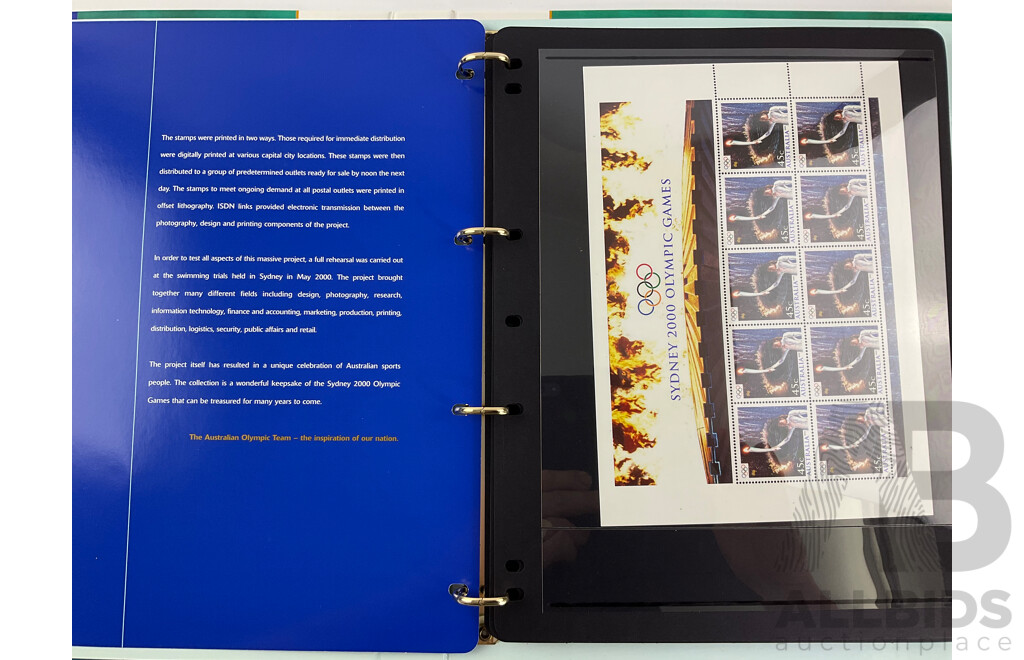 Australian Gold Medalist Sydney 2000 Stamp Album