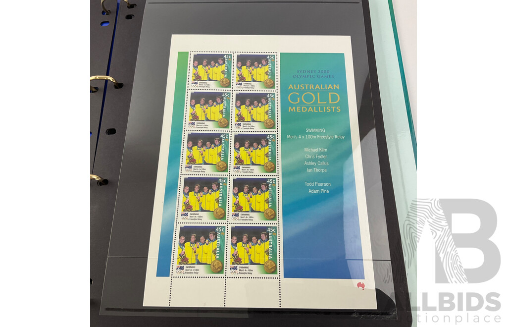 Australian Gold Medalist Sydney 2000 Stamp Album