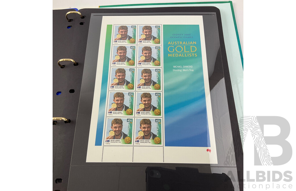 Australian Gold Medalist Sydney 2000 Stamp Album